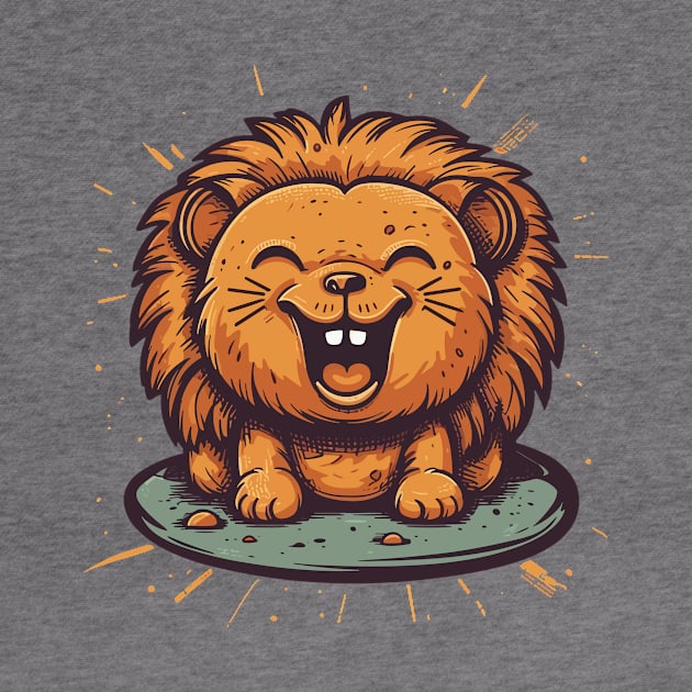 Baby happy laughting lion by JORDYGRAPH